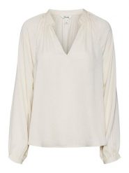 Vero Moda Bluzka w kolorze kremowym rozmiar: XS. Brązowe bluzki Vero Moda, xs, bez wzorów, bez kołnierzyka, bez ramiączek. Za 28.58 zł.