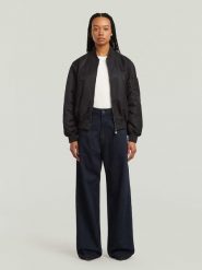 G-Star Dżinsy - Loose fit - w kolorze granatowym rozmiar: W26/L28. Niebieskie jeansy G-Star, l, z aplikacjami, z podwyższonym stanem. Za 274.95 zł.