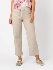 Relaxed by TONI Spodnie w kolorze beżowym rozmiar: 40. Brązowe spodnie materiałowe Relaxed by TONI, na co dzień, bez wzorów, z materiału. Za 139.95 zł.