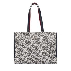 Torebka Tommy Hilfiger. Niebieskie shopper TOMMY HILFIGER, bez wzorów, bez dodatków. Za 699.99 zł.