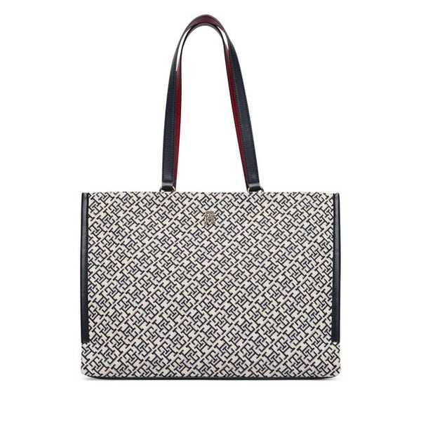 Torebka Tommy Hilfiger. Niebieskie shopper TOMMY HILFIGER, bez wzorów, bez dodatków. Za 699.99 zł.