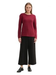 Tom Tailor Sweter w kolorze ciemnoczerwonym rozmiar: XS. Czerwone swetry Tom Tailor, xs, bez wzorów, z bawełny, bez ramiączek. Za 66.00 zł.