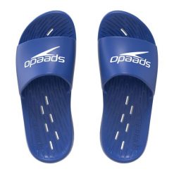 Klapki basenowe damskie Speedo Slides One Piece Af. Niebieskie klapki Speedo, bez wzorów, bez obcasa. Za 86.98 zł.