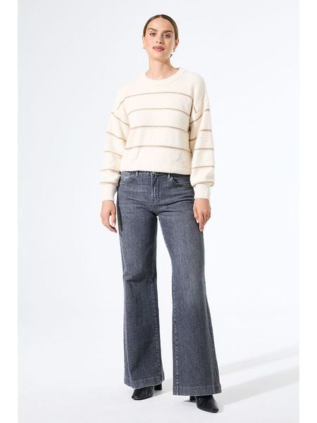 Garcia Sweter w kolorze kremowym rozmiar: XL. Brązowe swetry Garcia, xl, bez wzorów, ze splotem, bez ramiączek. Za 122.38 zł.