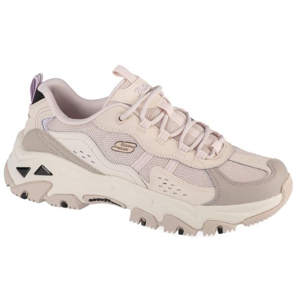 Buty sportowe damskie, D'Lites Hiker. Brązowe obuwie sportowe Skechers, z tkaniny, bez zapięcia. Za 349.99 zł.
