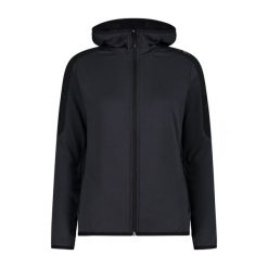 Bluza damska turystyczna CMP 34G1516. Czarne bluzy CMP, l, bez wzorów, z materiału, z kapturem. Za 338.90 zł.
