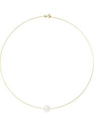 Pearline Złoty naszyjnik z perłą - dł. 42 cm rozmiar: onesize. Żółte naszyjniki Pearline, z perłą, złote. Za 594.39 zł.