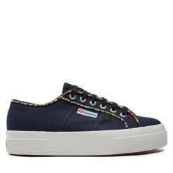 Tenisówki Superga. Niebieskie trampki Superga, bez wzorów, bez zapięcia. Za 329.99 zł.