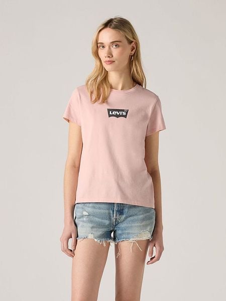 Levi's Koszulka w kolorze jasnoróżowym rozmiar: XL. Różowe bluzki Levi's®, s, bez wzorów, z bawełny, bez kołnierzyka, bez ramiączek. Za 55.95 zł.