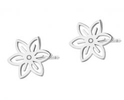 Kolczyki srebrne - kwiaty. Szare kolczyki Apart, srebrne. Za 84.00 zł.