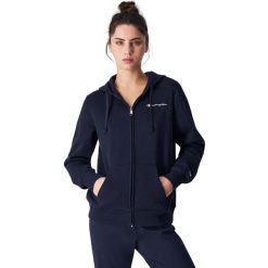 Bluza damska Champion Full Zip Hoodie. Niebieskie bluzy Champion, xs, bez wzorów, bez kaptura. Za 246.00 zł.