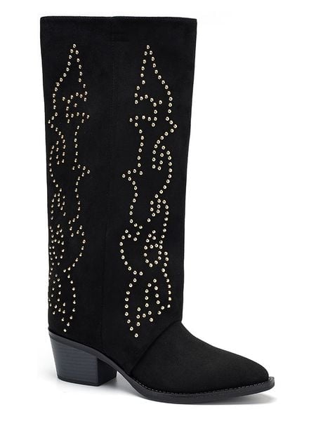 C'M Kozaki w kolorze czarnym rozmiar: 41. Czarne kozaki C'M, na zimę, bez obcasa, bez zapięcia. Za 173.99 zł.