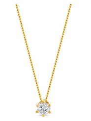 Diamant Exquis Złoty naszyjnik z diamentem - dł. 45 cm rozmiar: onesize. Żółte naszyjniki Diamant Exquis, z diamentem, złote. Za 1,651.15 zł.