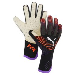 Rękawice bramkarskie FUTURE Ultimate NC PUMA Black Glowing Red Purple Glimmer. Czarne rękawiczki Puma, bez wzorów, z dzianiny. Za 459.99 zł.