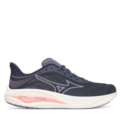 Buty do biegania Mizuno. Szare obuwie sportowe Mizuno, bez zapięcia, do biegania. Za 529.99 zł.