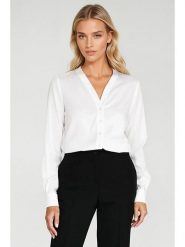 Nife Bluzka w kolorze białym rozmiar: 42. Białe bluzki Nife, bez wzorów, bez kołnierzyka, bez ramiączek. Za 165.71 zł.