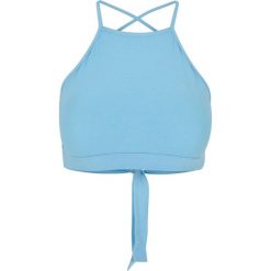 Trójkątny Top Dla Pań I Panów. Niebieskie topy Urban Classics, xl, bez wzorów, bez kołnierzyka, bez ramiączek. Za 52.99 zł.