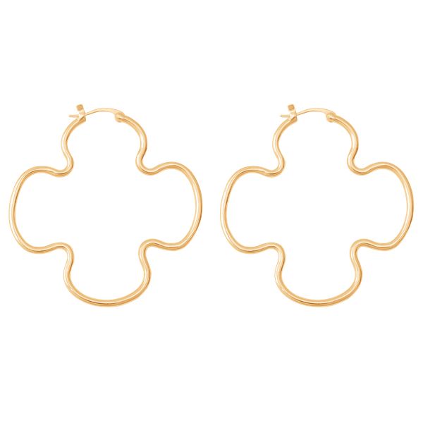 Kolczyki Clover 7 cm pozłacane. Żółte kolczyki Lilou, pozłacane. Za 199.00 zł.