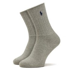 Skarpety wysokie damskie Polo Ralph Lauren. Szare skarpety Polo Ralph Lauren, bez wzorów. Za 89.99 zł.