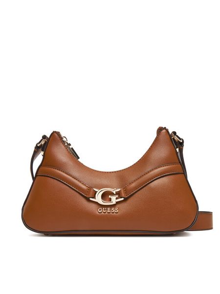 Guess Torebka HWBG79 93730 Brązowy. Brązowe listonoszki Guess, z aplikacjami, ze skóry, bez dodatków. Za 289.99 zł.