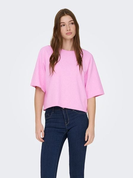 ONLY Sweter w kolorze jasnoróżowym rozmiar: L. Różowe swetry Only, l, bez wzorów, z materiału, bez ramiączek. Za 71.89 zł.