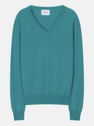 Perfect Cashmere Kaszmirowy sweter "Kalie" w kolorze turkusowym rozmiar: L. Niebieskie swetry Perfect Cashmere, l, bez wzorów, z kaszmiru, bez ramiączek. Za 422.95 zł.