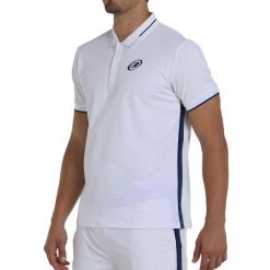 BULLPADEL LEIRO 25V Blanco Hombre (Polo). Białe koszulki polo bullpadel, s, bez wzorów, bez kołnierzyka, bez ramiączek. Za 206.05 zł.