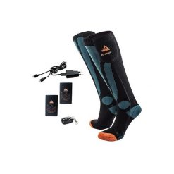 Skarpetki narciarskie podgrzewane Alpenheat Fire SkiSocks RC. Czarne skarpety ALPENHEAT, bez wzorów, z elastanu. Za 990.00 zł.