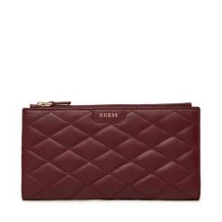 Duży Portfel Damski Guess. Czerwone portfele Guess, z aplikacjami. Za 239.99 zł.