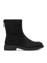 Clara Barson Botki CEO-WS2169-04 Czarny. Czarne botki Clara Barson, bez wzorów, z materiału, bez obcasa, na płaskiej podeszwie, bez zapięcia. Za 149.99 zł.