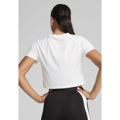 Damska krótka koszulka TAD ESSENTIALS PUMA White. Białe koszulki sportowe Puma, bez wzorów, bez ramiączek. W wyprzedaży za 94.00 zł.