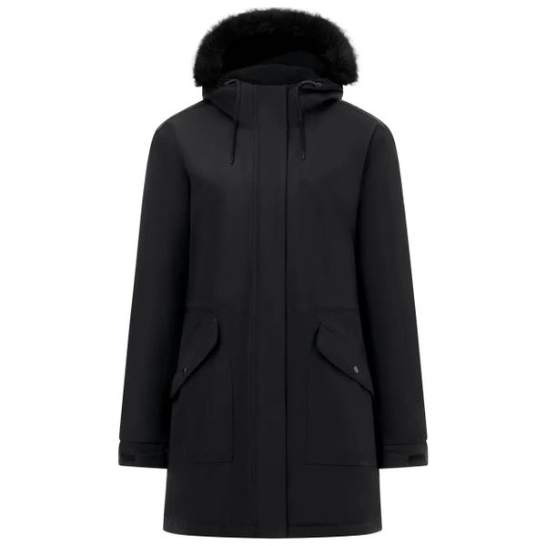Parka dla kobiet Regatta Sophia. Czarne parki Regatta, m, z futra, bez kaptura. Za 470.15 zł.