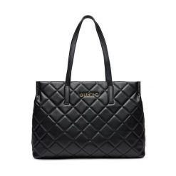 Torebka Valentino. Czarne shopper Valentino, bez wzorów, bez dodatków. Za 499.99 zł.