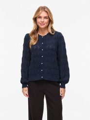 Vila Kardigan "Vilowen" w kolorze granatowym rozmiar: XL. Niebieskie kardigany Vila, xl, bez wzorów, z bawełny. Za 88.02 zł.