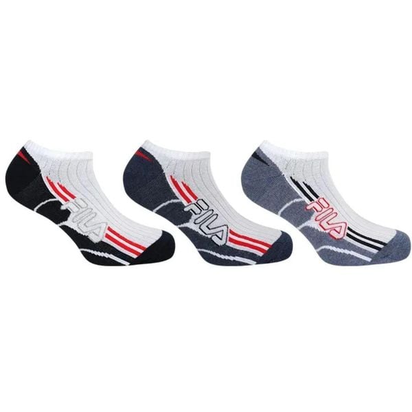 Fila 3-pack skarpety sneaker biały/granat 39-42. Białe skarpety Fila, bez wzorów. Za 136.99 zł.