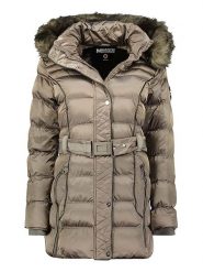 Maison Montaigne Parka "Aimeraumai" w kolorze szarobrązowym rozmiar: L. Brązowe parki Maison Montaigne, l, z tkaniny, bez kaptura. Za 247.69 zł.