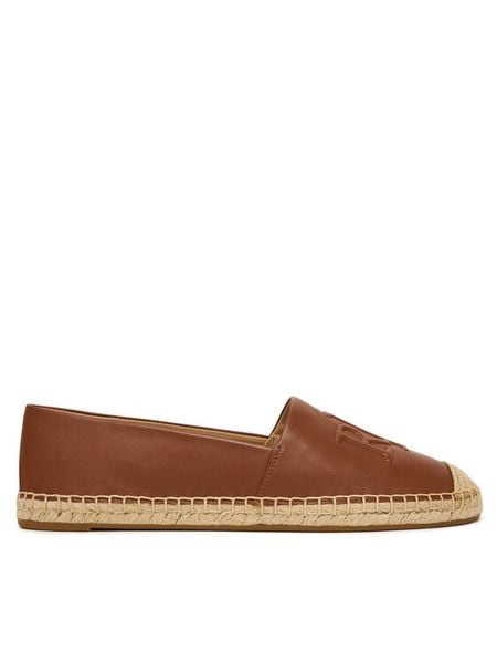 LAUREN RALPH LAUREN Espadryle Cameryn 802P04415003 Brązowy. Brązowe espadryle Lauren Ralph Lauren, bez wzorów, ze skóry, bez obcasa, bez zapięcia. Za 619.99 zł.
