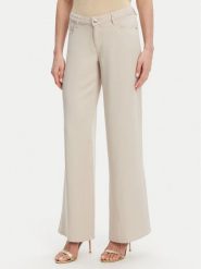 Guess Jeansy W4GA96 WDP85 Beżowy Wide Leg. Brązowe jeansy Guess, z aplikacjami. Za 299.99 zł.