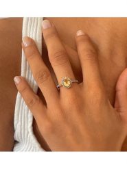 OR Carats Złoty pierścionek z diamentami i cytrynem rozmiar: 56. Żółte pierścionki OR Carats, z cytrynem, złote. Za 1,544.99 zł.