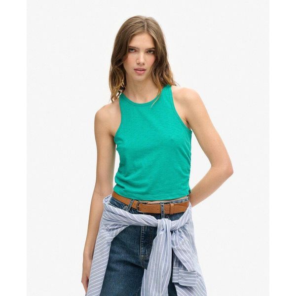 Top marszczony. Zielone bielizna sportowa Superdry, bez wzorów. W wyprzedaży za 103.20 zł.