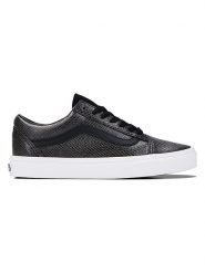 Vans Skórzane sneakersy "Old Skool" w kolorze czarnym rozmiar: 45. Czarne trampki Vans, bez wzorów, bez zapięcia. Za 184.02 zł.