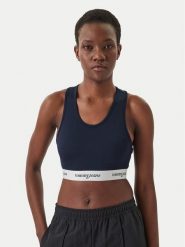 Tommy Jeans Biustonosz top DW0DW22762 Granatowy. Niebieskie biustonosze Tommy Jeans, l, bez wzorów, z jeansu, bez kołnierzyka, bez ramiączek. Za 169.99 zł.