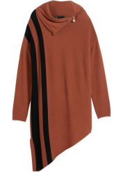 Sweter z dołem wyciętym w szpic. Czarne swetry bonprix, bez wzorów, bez ramiączek. Za 149.99 zł.