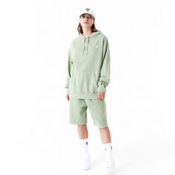 Bluza z kapturem New Era. Zielone bluzy New Era, s, bez wzorów, z materiału, z kapturem. Za 242.50 zł.
