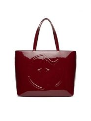 Eva Minge Torebka EO-ALISON-LDA8224-1 Bordowy. Czerwone torebki klasyczne Eva Minge, bez wzorów, z materiału, bez dodatków. Za 399.99 zł.