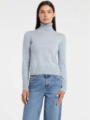 Guess Jeans Sweter 178873 Niebieski Classic Fit. Niebieskie swetry Guess Jeans, xxl, z aplikacjami, z jeansu, bez ramiączek. Za 349.00 zł.