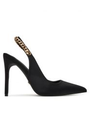 DeeZee Szpilki Q03-12 Czarny. Czarne szpilki DeeZee, bez wzorów, z materiału, bez obcasa, na szpilce, bez zapięcia. Za 159.99 zł.