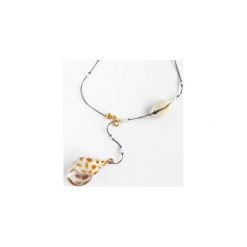 Naszyjnik z muszlą More Beach. Żółte naszyjniki Iluzja jewellery, z perłą, złote. Za 129.00 zł.