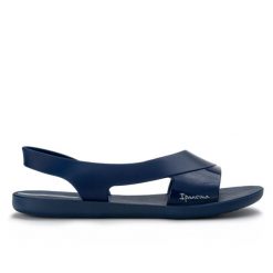Sandały damskie Ipanema 26477 GO MINIMAL FEM. Niebieskie sandały Ipanema, bez wzorów, z materiału, eleganckie, bez obcasa, bez zapięcia. Za 89.00 zł.