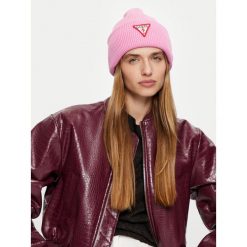 Czapka Guess. Czerwone czapki Guess, z aplikacjami. Za 229.99 zł.